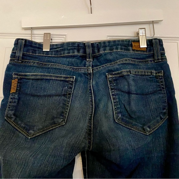Paige Skyline Bootcut Denim Jeans Medium Was Size 27” inseam 32” - Picture 6 of 7
